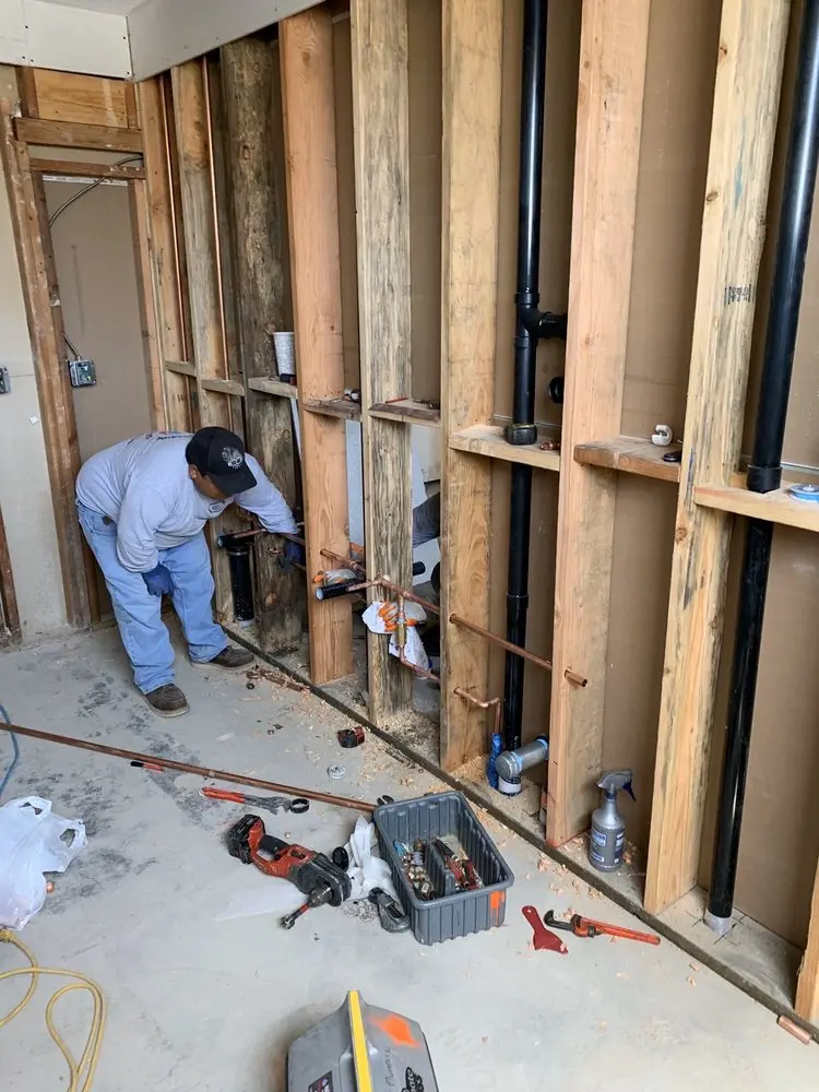 Commercial rough-in plumbing for Gas Line Repair in Winona Lake